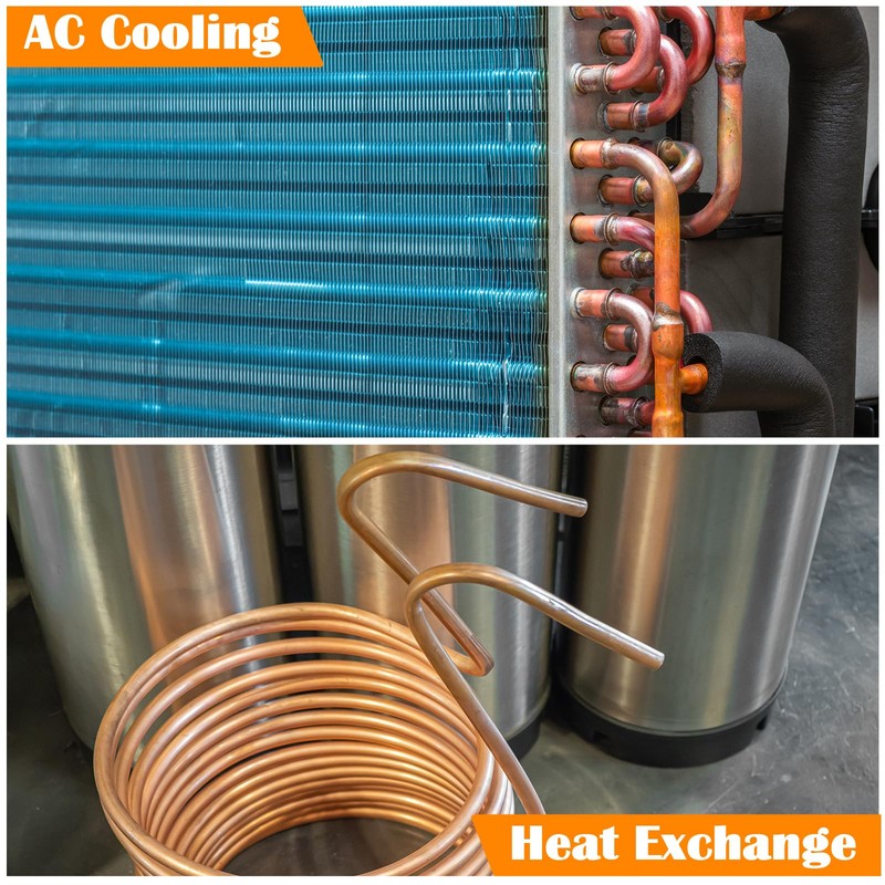 Copper Tubing 3/8" OD x 10 Ft YuJingKey, 99.9% C12200