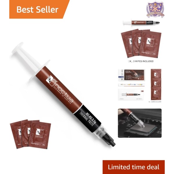 Unbranded Thermal Paste 3.5g with 3 Cleaning Wipes for CPU