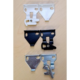 1 Pair Rollease Installation Brackets with Screws for R Series Clutch. for Roller Shades, Sun Screen, Screen Shade. RB560, RB360, RB590, RB380 (R3-R8 Zinc, 1.5" Projection)