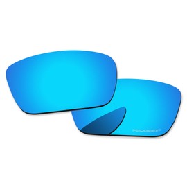 PapaViva Replacement Lenses for Oakley Fuel Cell OO9096 60mm Sunglass Ice Blue Polarized