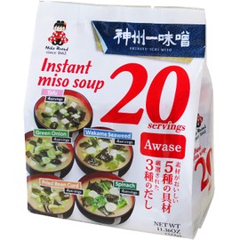 Miyasaka Miso Soup 20 Piece Value Pack, Awase, 14.1 Ounce