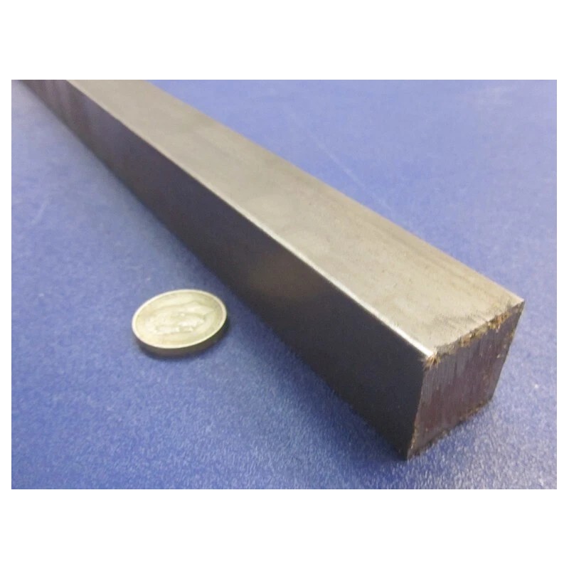 Basic 12L14 Square Carbon Steel Bars, 1 1/8" Square x
