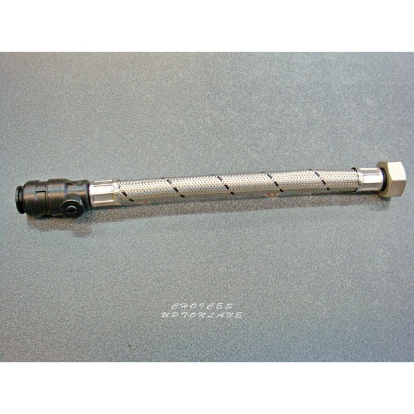 AK Flexible TAP Connector 15MM PUSHFIT + ISOLATING Valve X