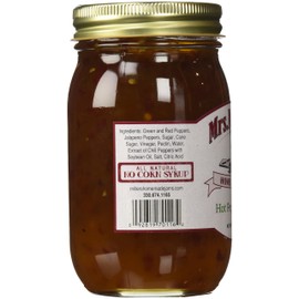 Mrs. Miller's Amish Homemade Hot Pepper Jelly - 18 oz (2 JARS)- Sweet & Spicy - Great Marinade!