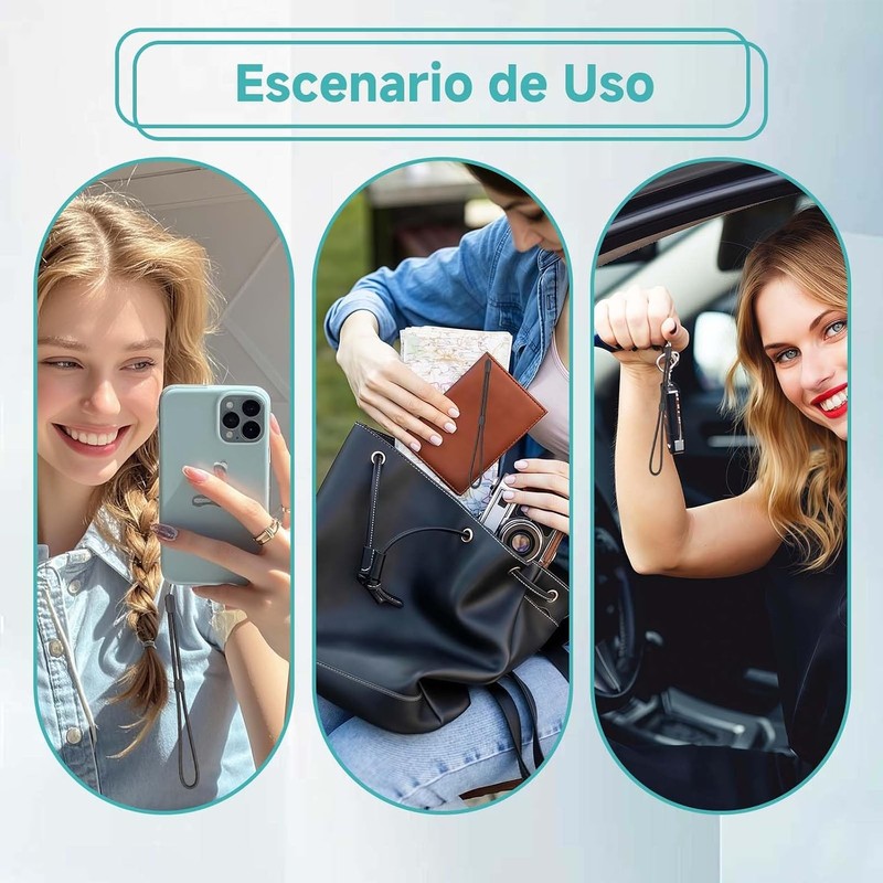 5 Pzs Correa Celular Muñeca, Cordón para el Teléfono Ajustable,