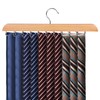 Sindax Tie Hanger for Closet, Wooden Tie Holder Organizer,1 Pack