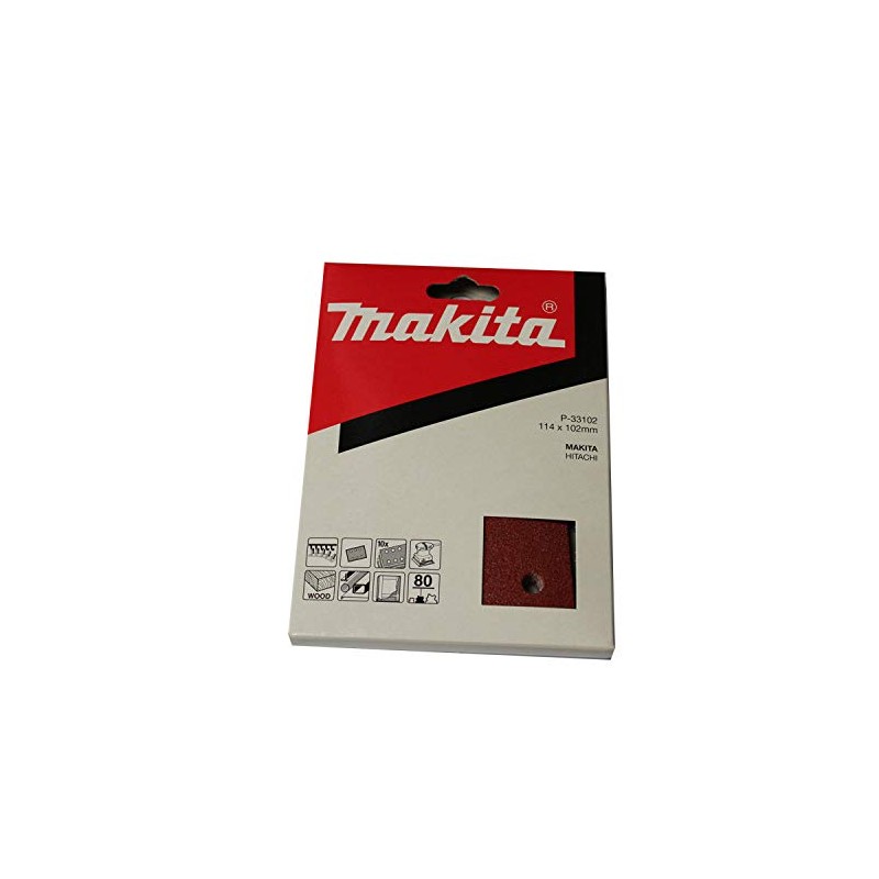 Makita Velcro Sanding Strips 114 x 102 Grit 40 (Pack