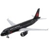 Airbus A320 Commercial Aircraft Diecast Model DCD 1/400 Scale Black