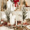 Lasumora Christmas Flameless Taper Candles with Remote Timer, Dimmer, Ivory