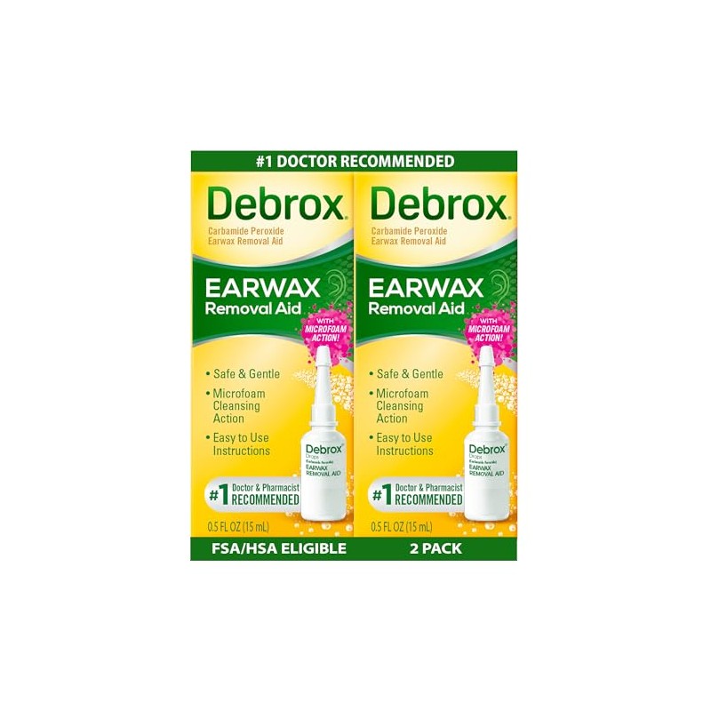 Debrox Drops Earwax Removal Aid | 0.5 oz | Pack