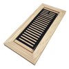 Homewell Hickory Wood Floor Register, Flush Mount Floor Vent Cover,