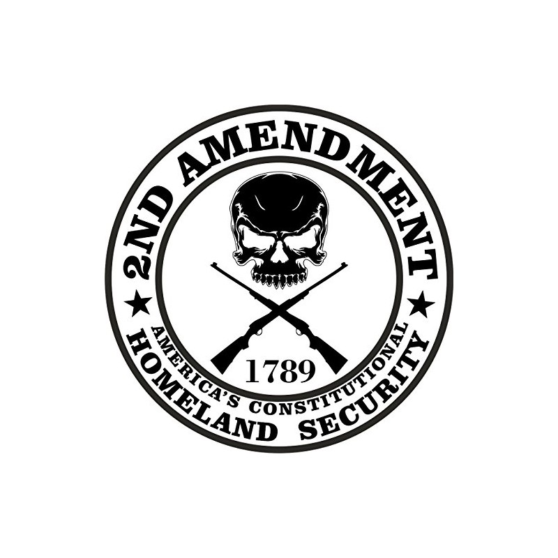 4-Pack 2nd Amendment - America's Constitutional Homeland Security Round Bumper