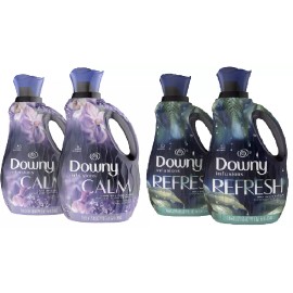 Downy Infusions Liquid Fabric Softener 56 Oz Bottles, 166 Loads, 2 PACK  - Calm, Lavender & Vanilla Bean 166 Loads