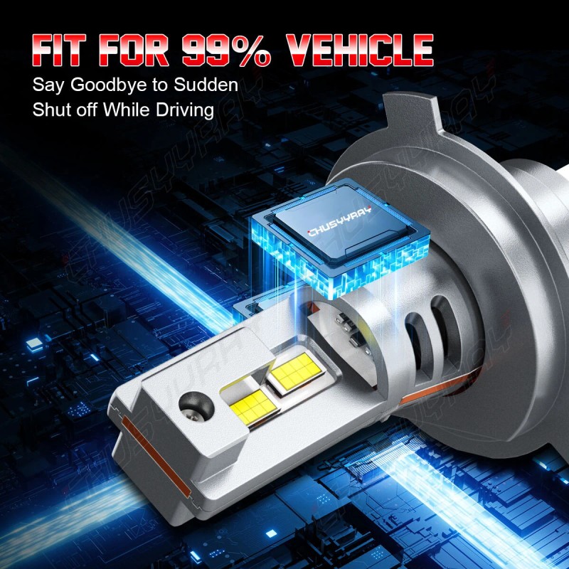 CHUSYYRAY For Mitsubishi Eclipse 2000 2001 2002 6000K LED Headlight