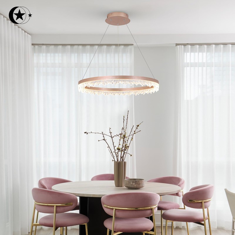 XGZL · LIGHTING Modern LED Chandelier 1 Ring 23.6in Circular