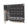 Adapter Card NVME M.2 to PCIE X16 4 Ports 32Gbps