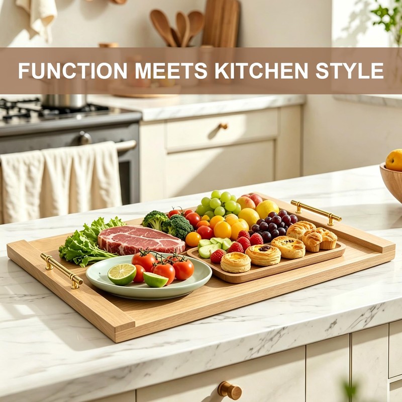 Noodle Board Stove Cover w/Handles, for Gas & Electric Stoves