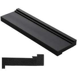 1 PCS Tapping Block 3 Different Edges Universal Flooring Tapping Block Wood Flooring Tool Reversible Double Sided for Vinyl Plank for Tongue Groove Click-Lock Floor Laminate Floor Installation (Black)