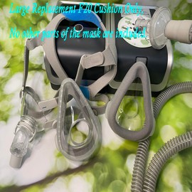 SLMEN Air-Touch F20 Mask Cushion Replacement Compatible With Airtouch and Airfit Mask - f20 Large Cushion Full Face Replacement Seal with Memory Foam