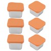 6pcs Sauce Cup 304 Stainless Steel Sealed Leakproof Salad Dressing
