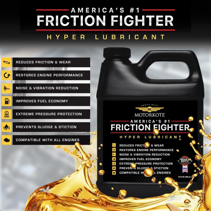 MotorKote Hyper Lubricant Heavy Duty Engine Treatment | Friction Reducer