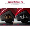 Upower 2.5 Inch Inlet 3.5" Outlet 9.5" Overall Length Polished