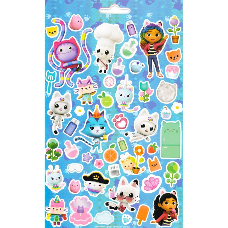 Gabbys Dollhouse 500 Stickers for Kids Mega Sticker Pack