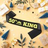 50th Birthday King Sash 50th Birthday Decorations for Men Funny