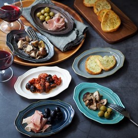 Tableware East Oval Plate, 6.7 inches (17 cm), Raffine, Gold, ic-035-05