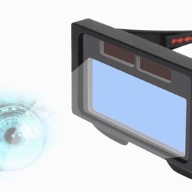 AIXXCUVQ Prevent Light Exposure With Lightweight Welding Glasses Providing Clear Visibility ABS Automatic Dimming Welding Glasses