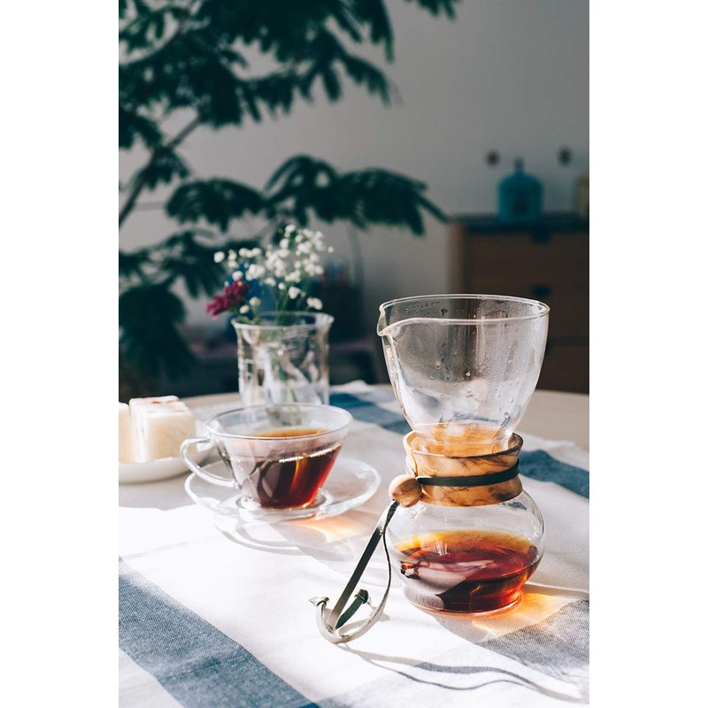 HARIO DPW-3 Nel-Drip Pot, Wood Neck, For 3-4 Cups