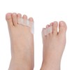 ZJchao 2 Pares Separador Dedo del Pie Gel de Sílice