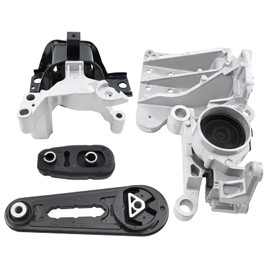 Engine Motor Transmission Mount Kit Compatible with Sentra 2007 2008 2009 2010 2011 2012 2.0L L4 Engine , Replace# A4345 11380-ET000 A4346 11220ET01A A4348 11210-ET01C A4318 11360ED000 MK163 Set of 4