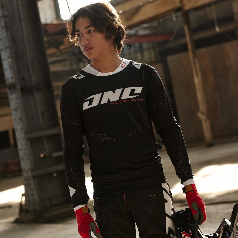 ONE Industries Men's MX Jersey, Uno Black, Medium