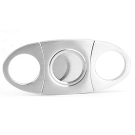 Cigar Case Black Leather Travel Humidor Cedar Wood with 2 Tubes and Cigar Cutter