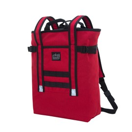 Manhattan Portage Chrystie Backpack With Adjustable Strap Water Resistant Paded Laptop Compartment In 1000D Cordura (Red)