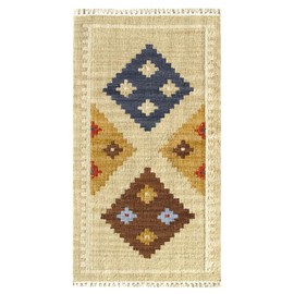 HAMID - Kilim Lori Rug with Modern Design - 100% Wool - Hand-Woven Rug - Runner Rug, Living Room, Bedroom, Living Room, Entrance (D.2, 110x60 cm)…