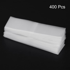 PATIKIL 122x35mm Perforated Shrink Bands, 400 Pack PVC Heat Shrink Wrap Band Fits Cap Diameter 2.95 to 2.99 Inch for Jars Cans, Clear