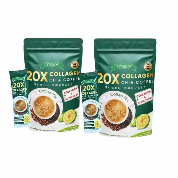 FIT GUM Café 11 en 1 con Colágeno y Chía