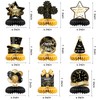 2025 New Year Honeycomb Centerpieces Decorations, 3D Happy New Year