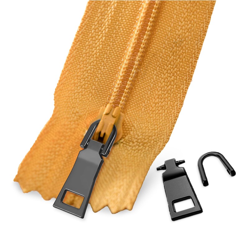 3pcs Black Zipper Pull Replacement, Zippers Slider Pull Tab Zipper