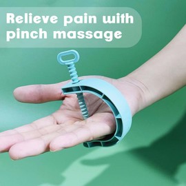 2 Pieces Acupuncture Massager, Acupressure Tool, Acupuncture Clip, Portable Massage Clips, Plastic Tiger Mouth Abrasion Clips, Pressure Point Massage Tool, Acupressure Clip