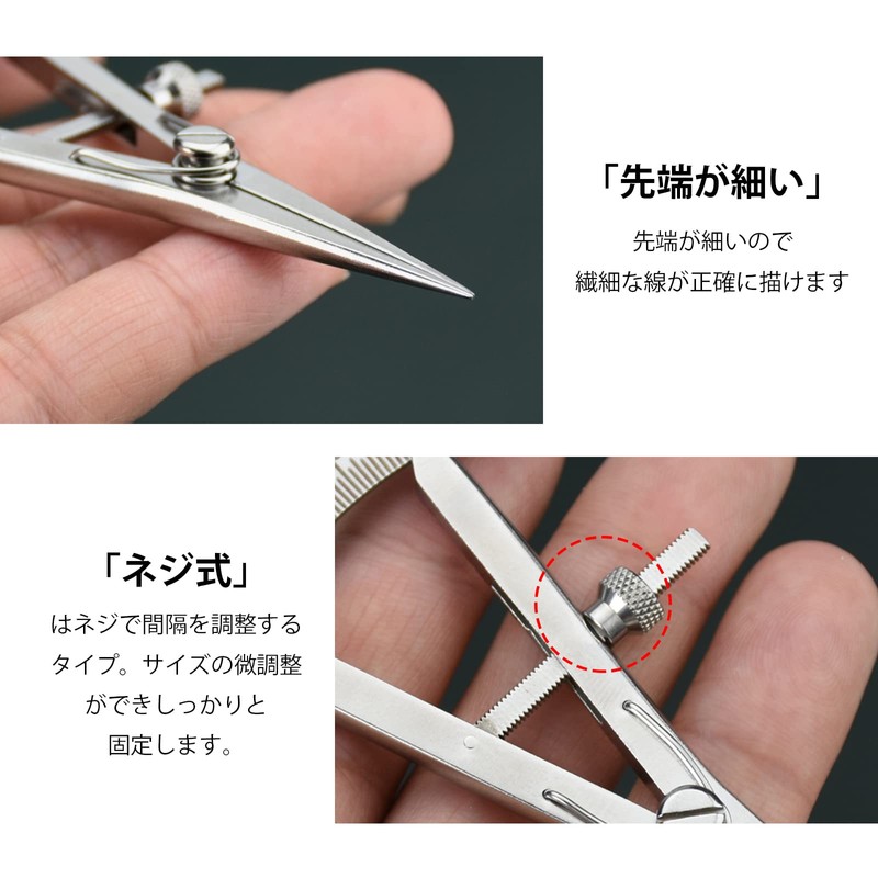 LIKENNY Leather Craft Divider, Perforated Compass, Leather Marking, Wire Drawing,