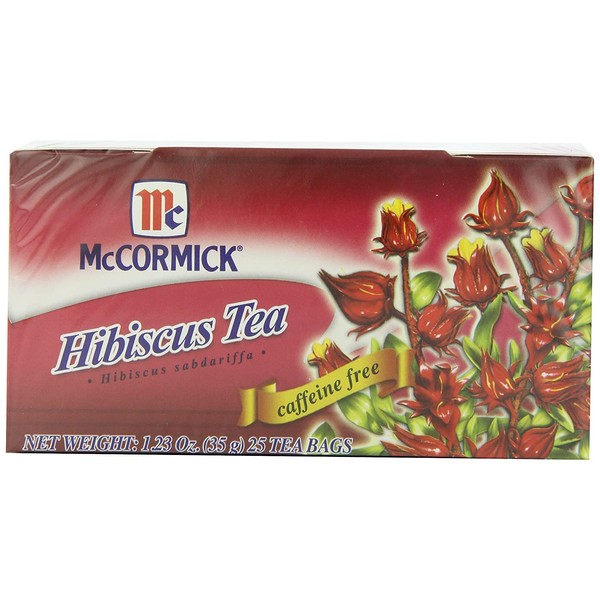 McCormick Jamaica, Hibiscus, 25-Count (Pack of 6)