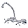 Kingston Brass KS214M High Arch Spout for Wall Mount Kitchen