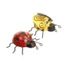 Metal Bee and Ladybird Wall Art for Garden Ornaments Decoration