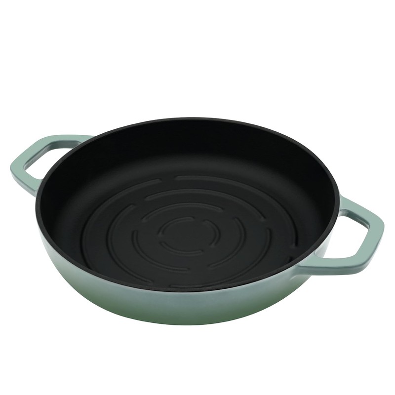 Flavehc Bread Oven Cast Iron Bread Dutch Oven with Cloche