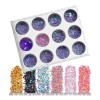 Dolores Glitter Decoracion Para Uñas Y Esmaltes 12 Varios Modelos