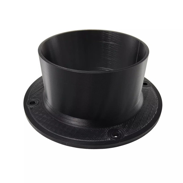 LEAF Howell Corp. 4" Duct Hose Flange Connecter, Port, Flexible