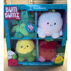 Kellytoy Root Bumz BUM BUMZ PLUSHIES KELLY TOYS 7.5”  Ronnie Gail Bobby Colby - 4 PACK